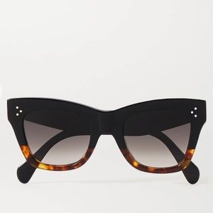 Céline oversized tortoiseshell sunglasses.